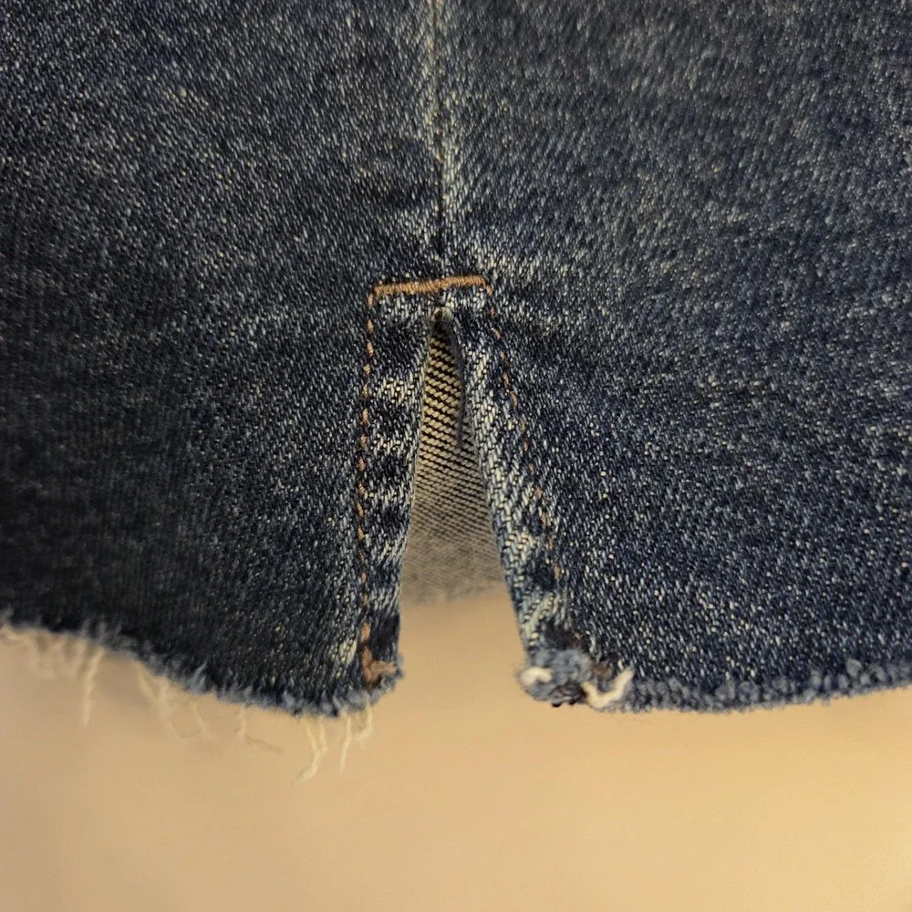 Ava & Viv sz 20 high rise midi jean‎ shorts cut off stretch casual summer